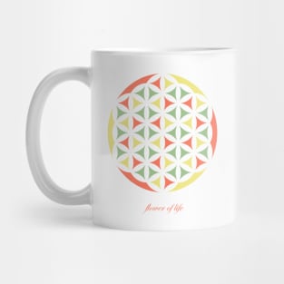 Colorful Flower of life Mug